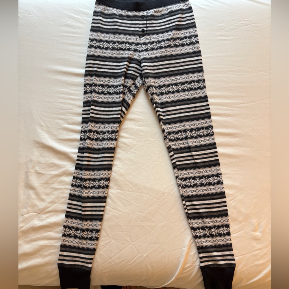 Striped Black and White Pajama Pants
